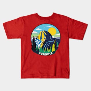 Hike Yosemite Half Dome Kids T-Shirt